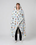 Holy Saints of Heaven Custom Name Wearable Hooded Blanket