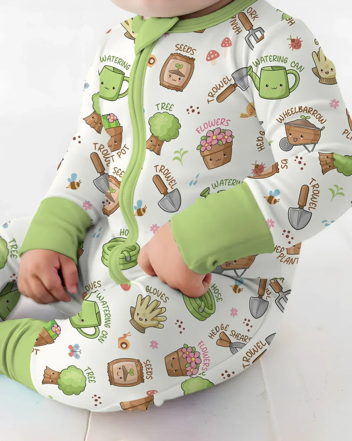 Gerippte Babykleidung mit individuellem Foto - Weich &amp; Skizzenhaft