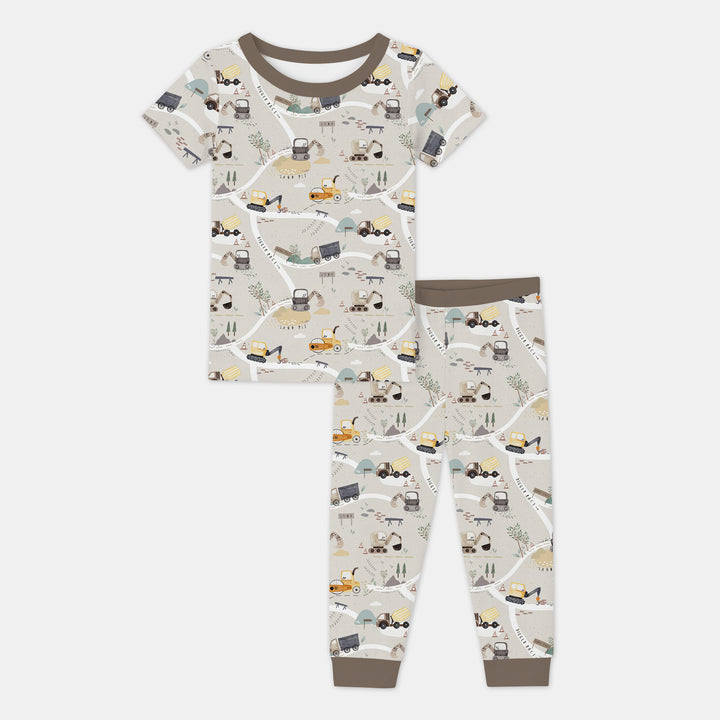 Zweiteiliges, kurzärmliges Pyjama-Set mit Marienkäfern