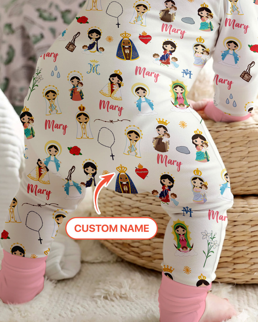 Custom Name Mother Mary Convertible Zippy