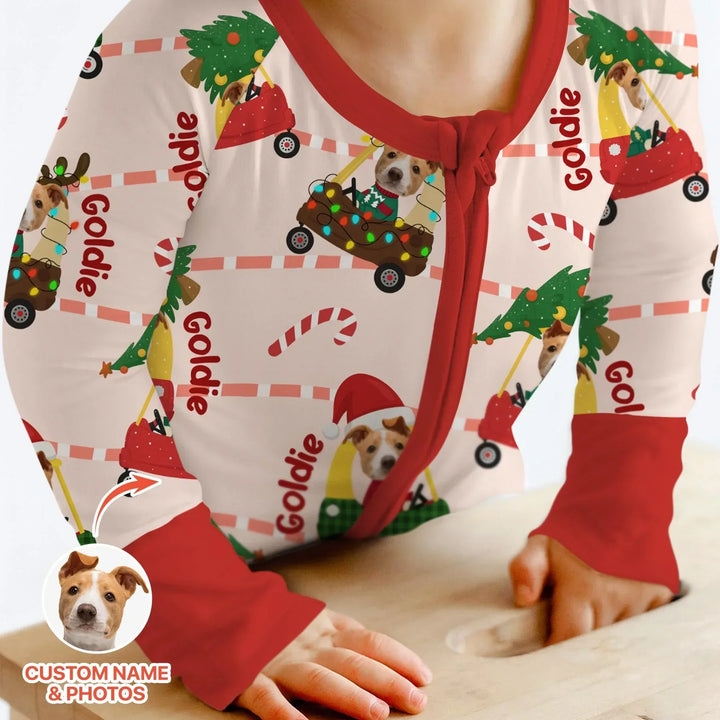 Gerippte Babykleidung mit individuellem Foto - Weich &amp; Skizzenhaft