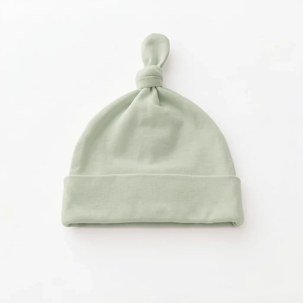 Solid Color Bamboo Knotted Hat