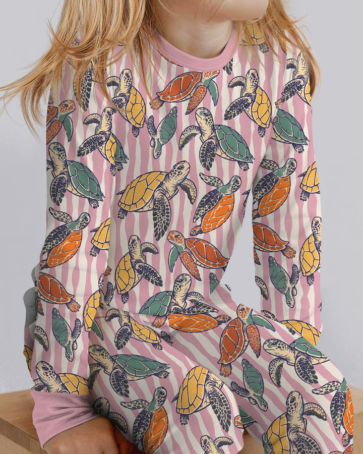 Conjunto de pijama de dos piezas de bambú de manga larga