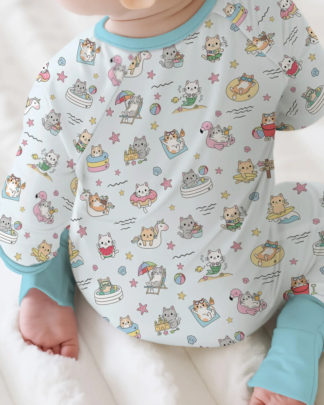 Gerippte Babykleidung mit individuellem Foto - Weich &amp; Skizzenhaft