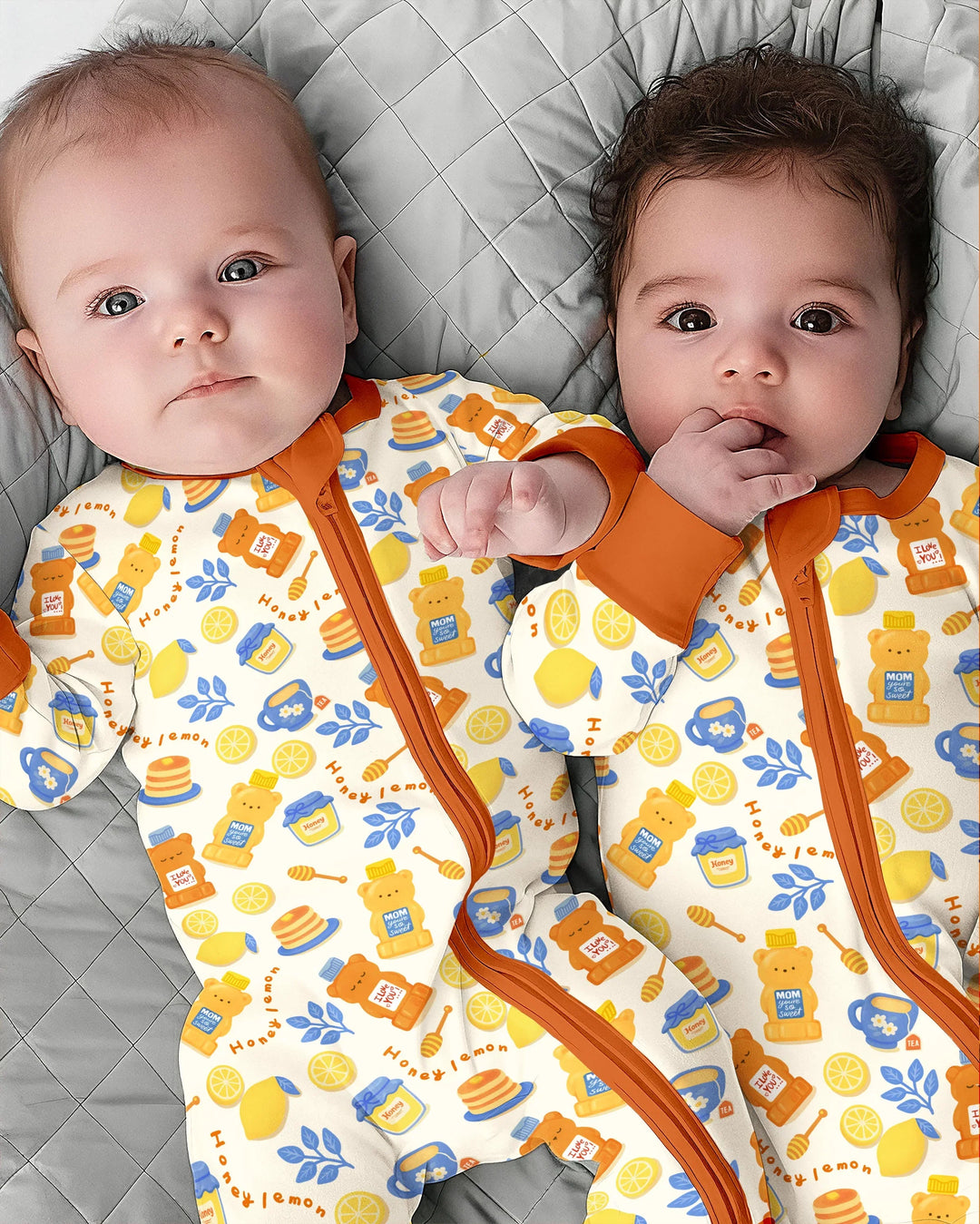 Gerippte Babykleidung mit individuellem Foto - Weich &amp; Skizzenhaft