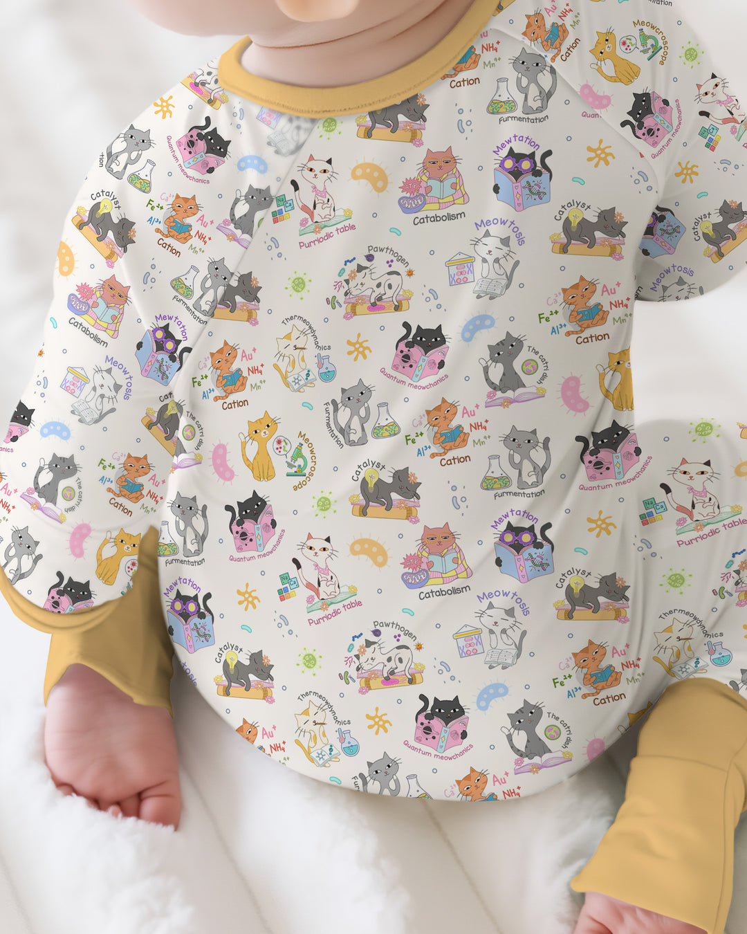 Gerippte Babykleidung mit individuellem Foto - Weich &amp; Skizzenhaft