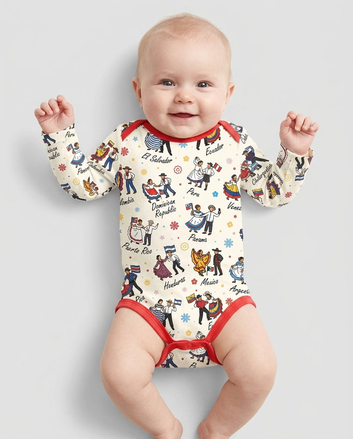Gerippte Babykleidung mit individuellem Foto - Weich &amp; Skizzenhaft