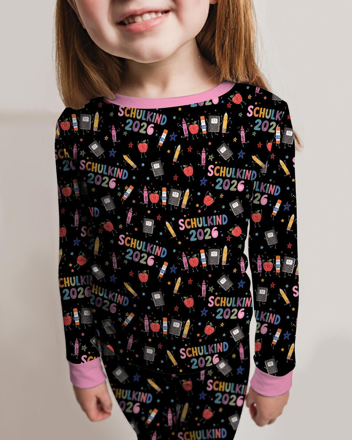 Conjunto de pijama de dos piezas de bambú de manga larga