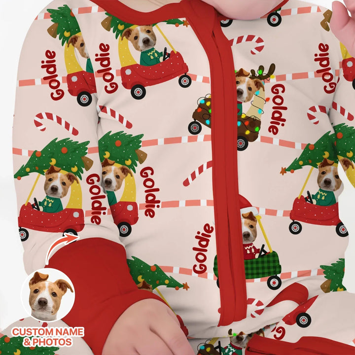 Gerippte Babykleidung mit individuellem Foto - Weich &amp; Skizzenhaft