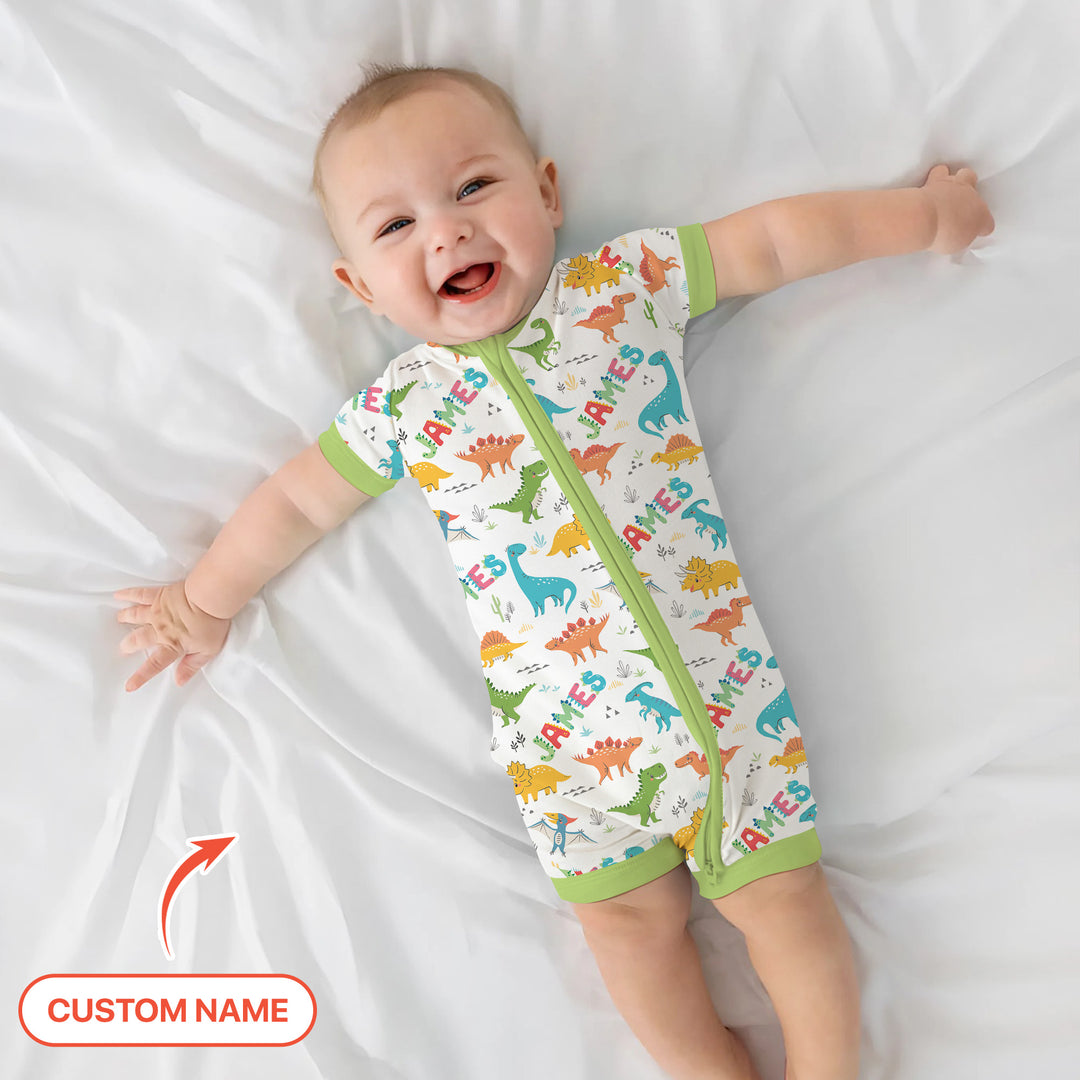 Dino Adventure Custom Name Shorty Zippy