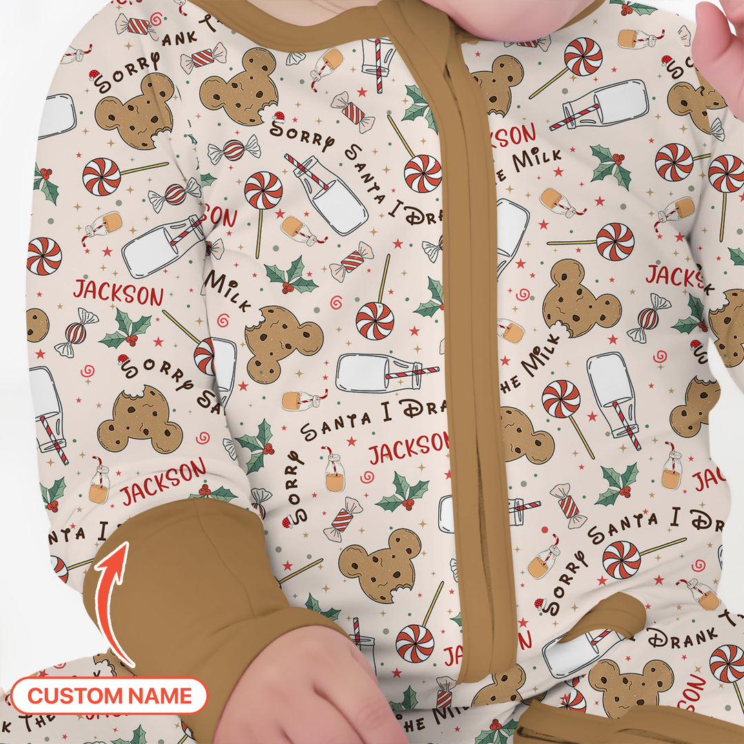 Custom Name Sorry Santa I Drank The Milk Convertible Zippy