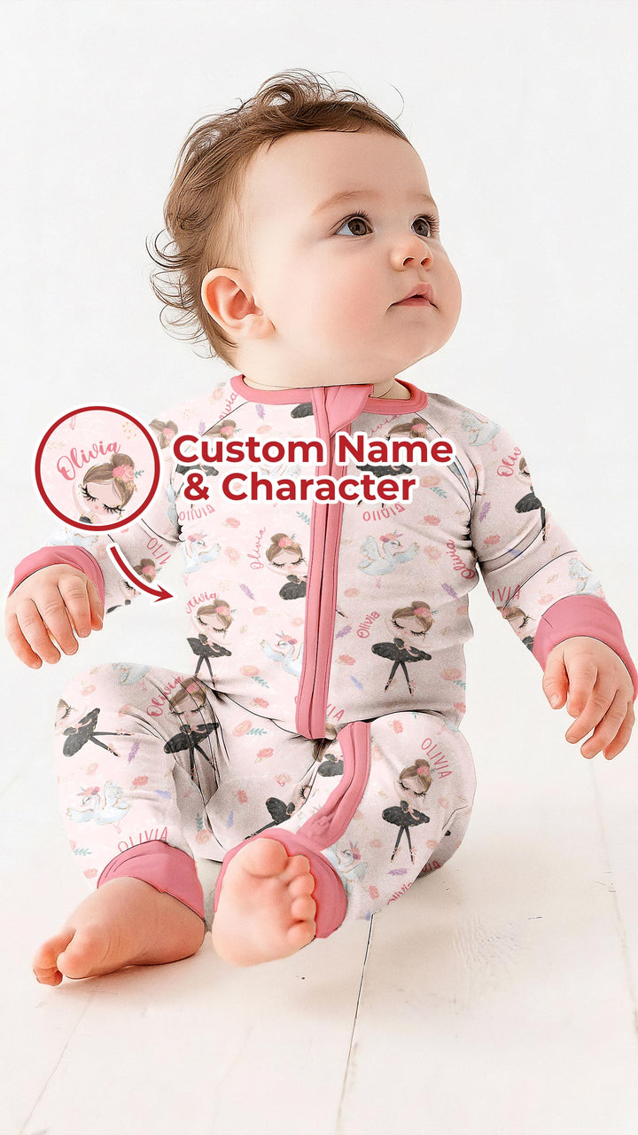 Custom Name Ballerina Doll Convertible Zippy