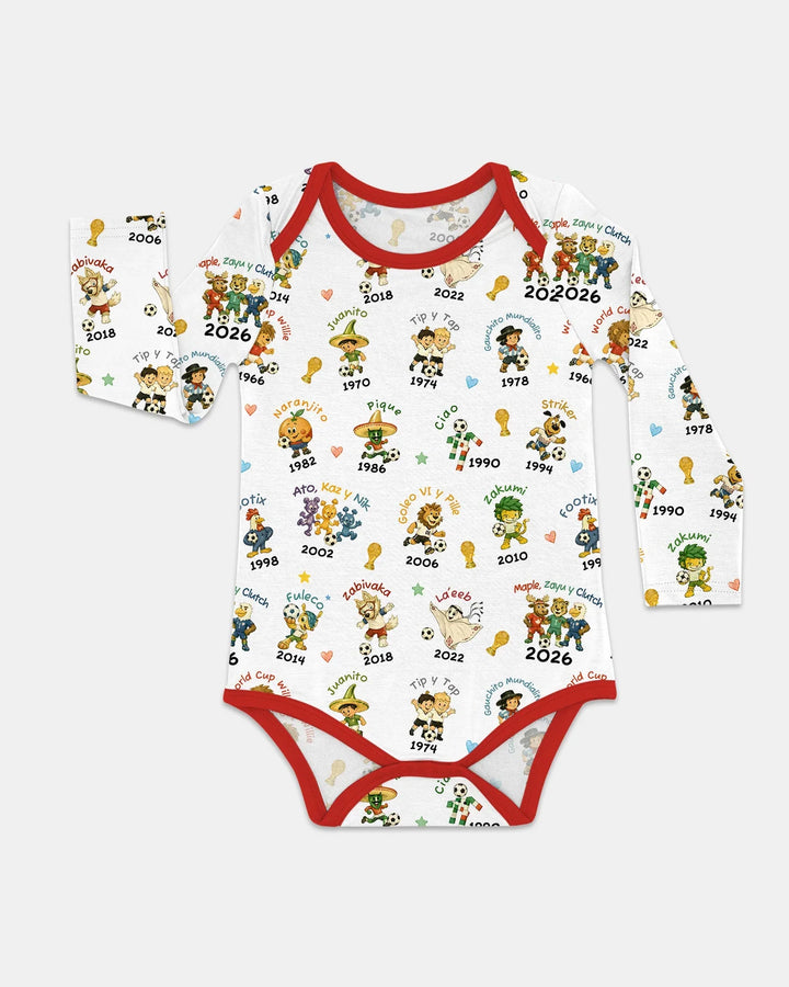 Soccer cup Mascots Bamboo Bodysuit