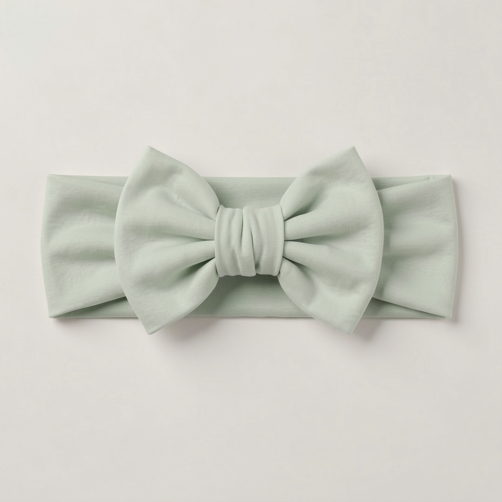 Solid Color Bamboo Luxe Bow Headband