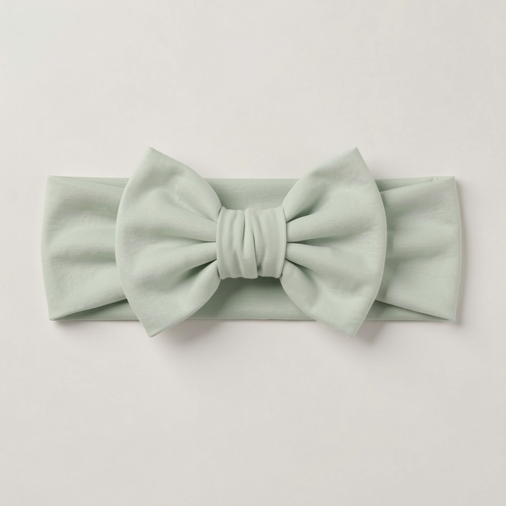 Solid Color Bamboo Luxe Bow Headband