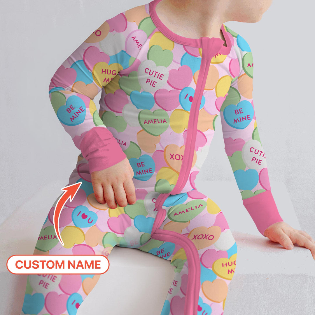 Valentine Candy Crush Family Matching Convertible Zippy