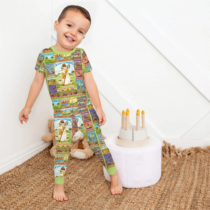 Zweiteiliges, kurzärmliges Pyjama-Set mit Marienkäfern
