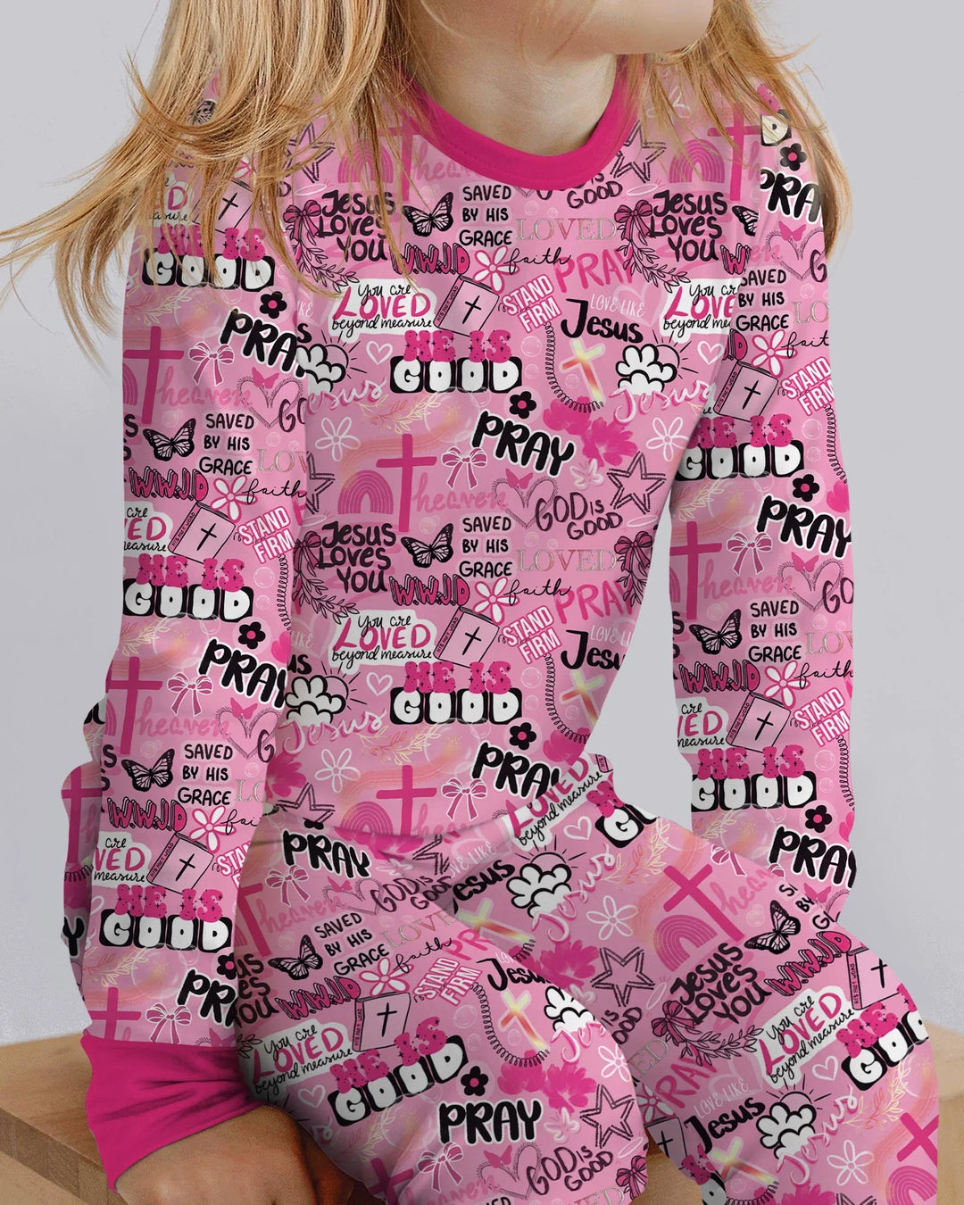 Conjunto de pijama de dos piezas de bambú con mangas largas, plantilla PERSONALIZADA
