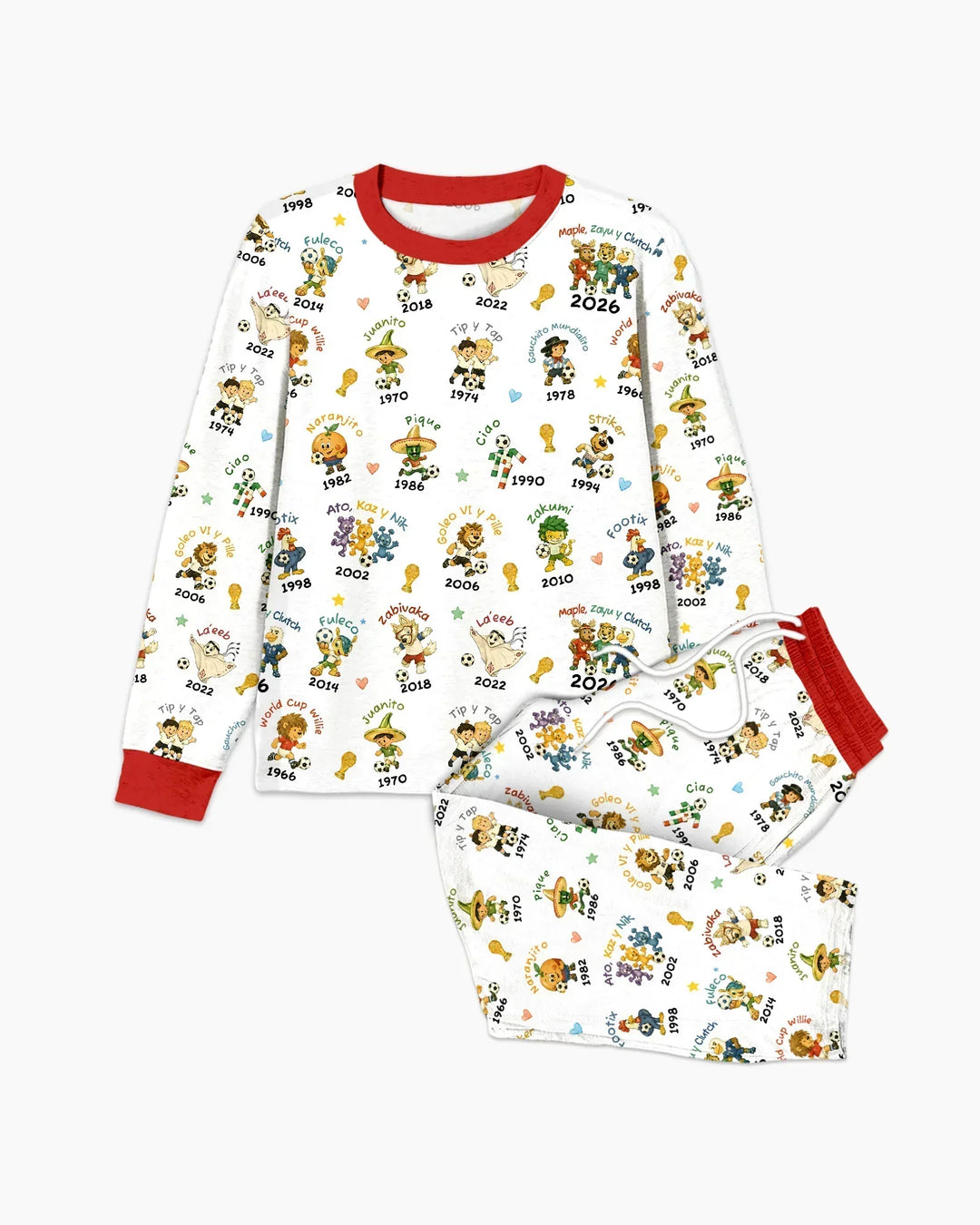 Soccer cup Mascots Bamboo Men's Pajama Set