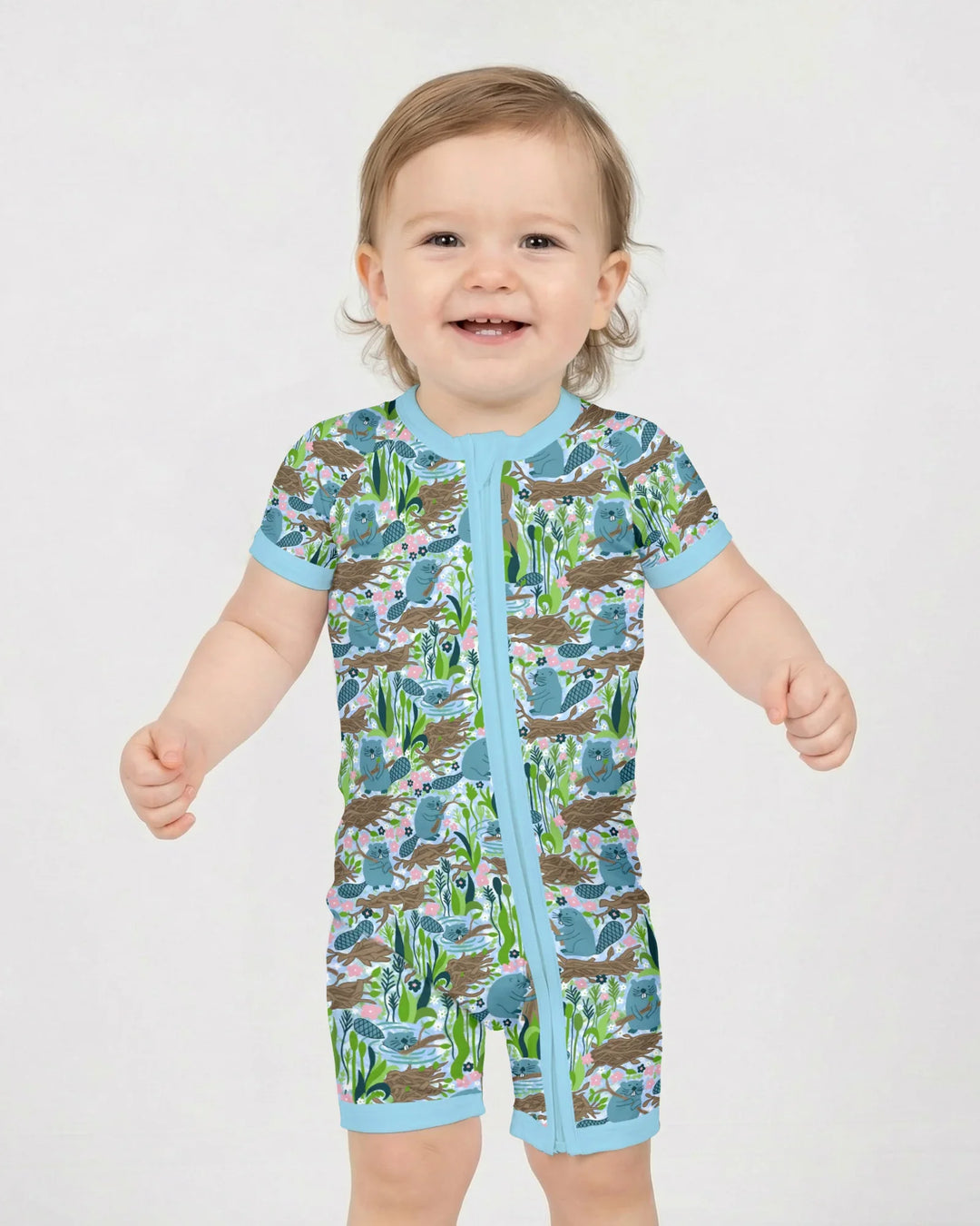 Little Dam Builders Shorty con cremallera de bambú