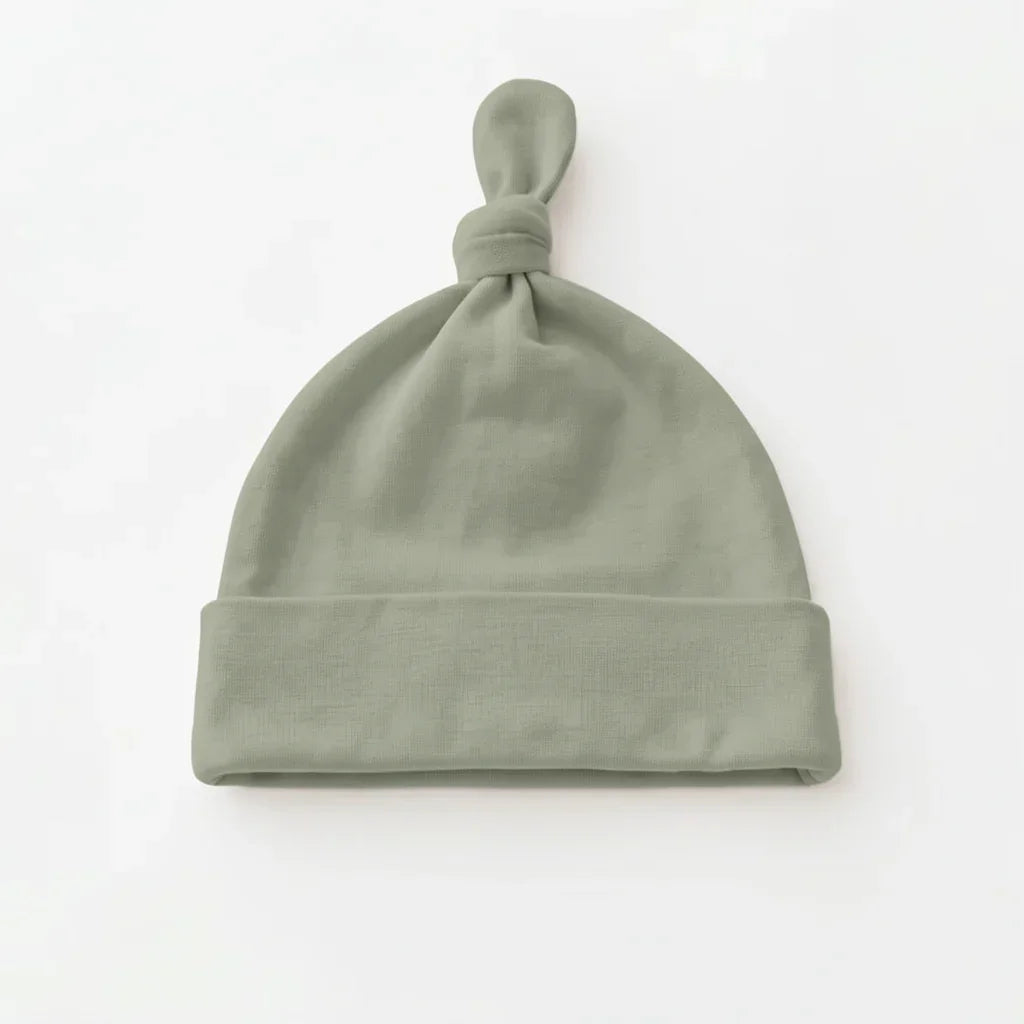 Solid Color Bamboo Knotted Hat