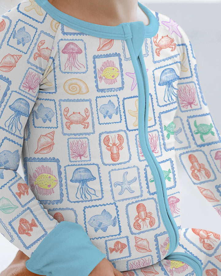 Coastal Treasures Family Matching Bamboo Convertible Zippy