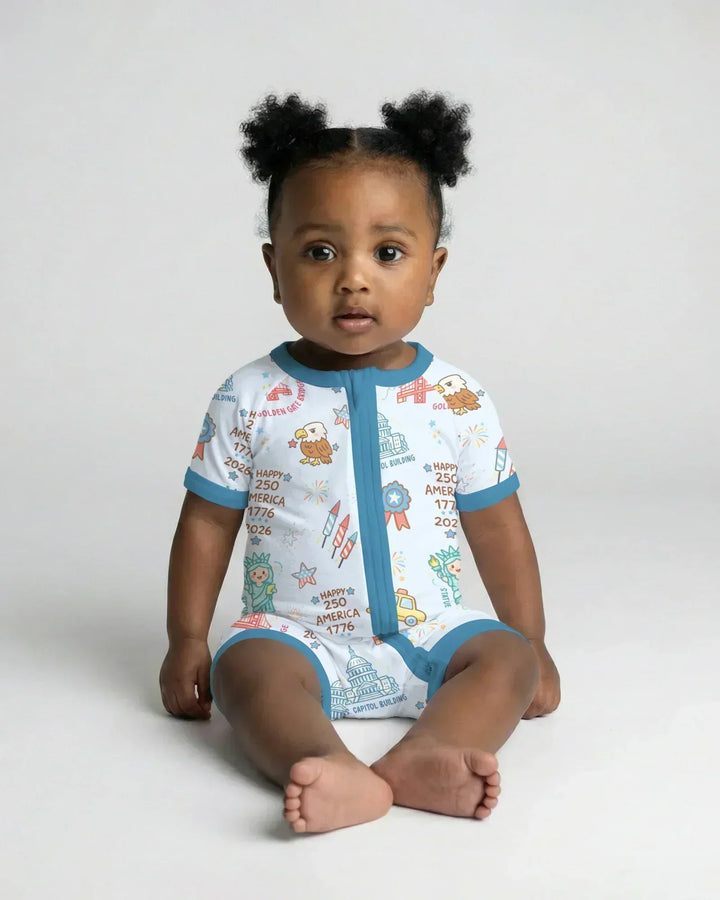 250 Years Of Freedom Shorty Zippy