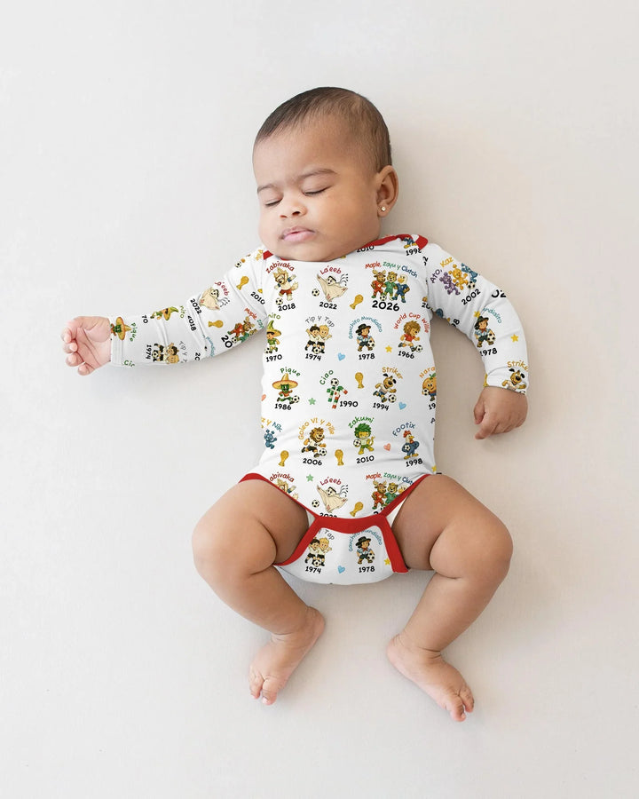 Soccer cup Mascots Bamboo Bodysuit