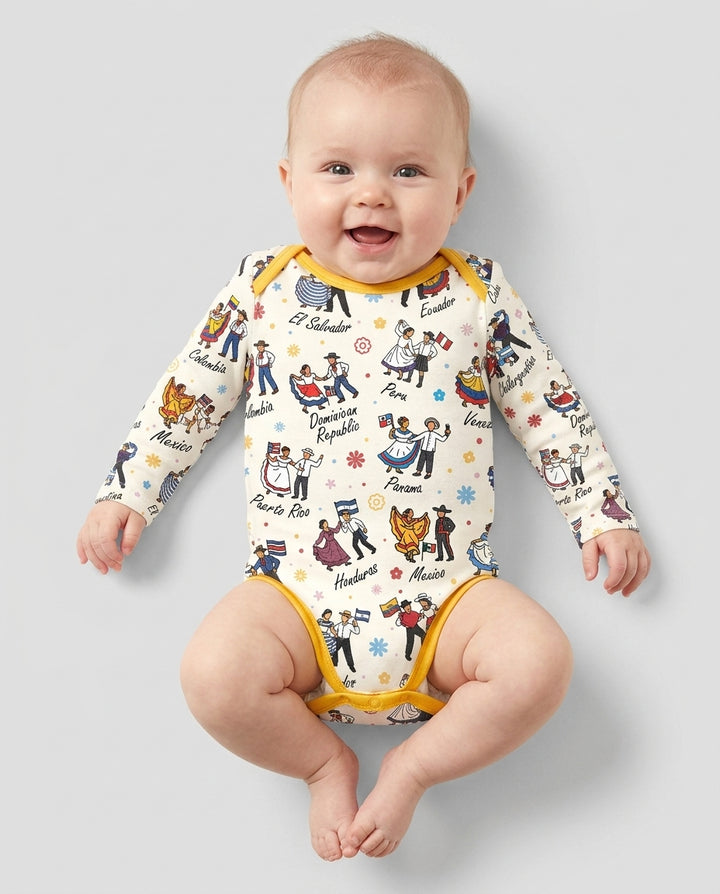 Gerippte Babykleidung mit individuellem Foto - Weich &amp; Skizzenhaft