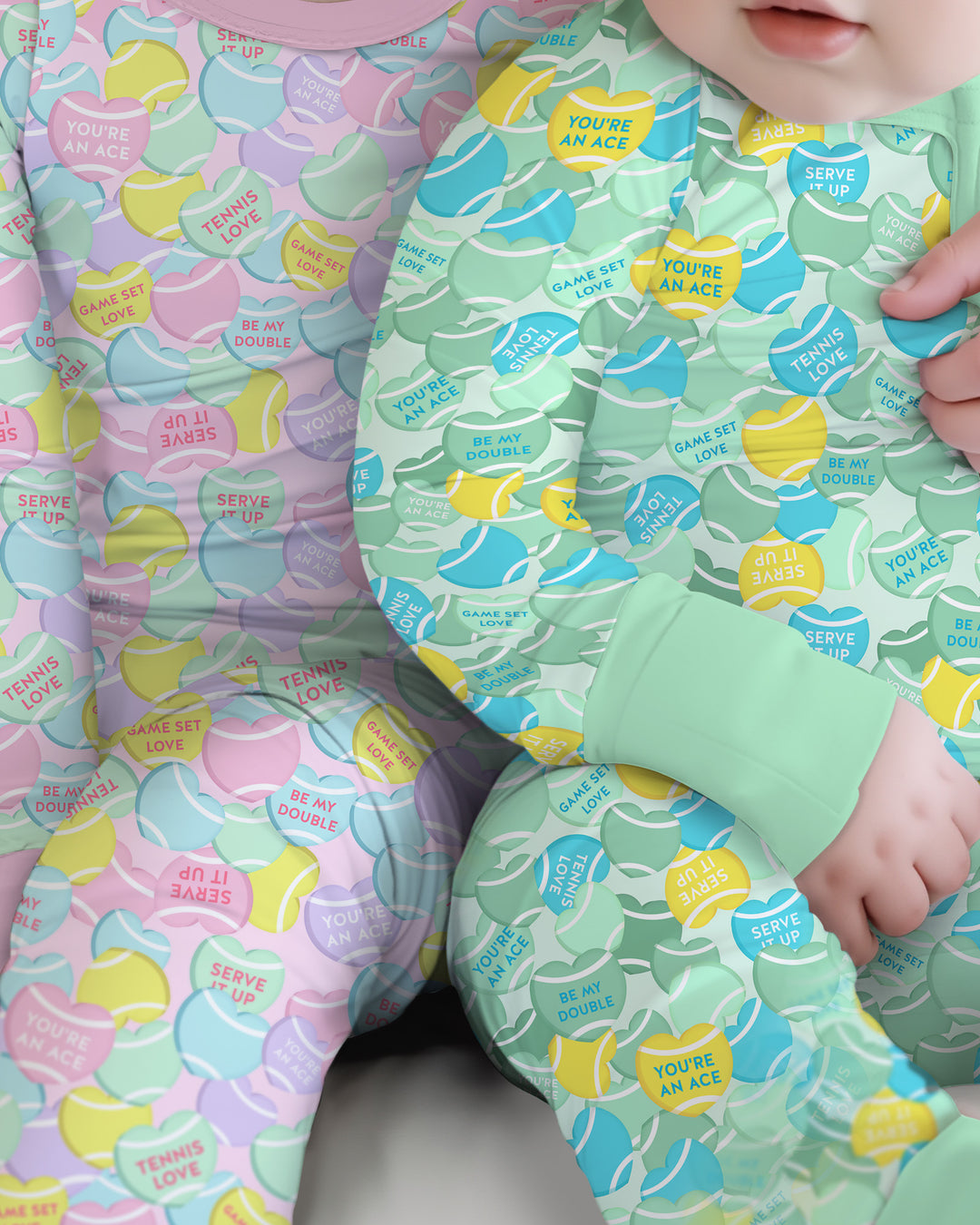 Tennis Candy Family Matching Bamboo Convertible Zippy
