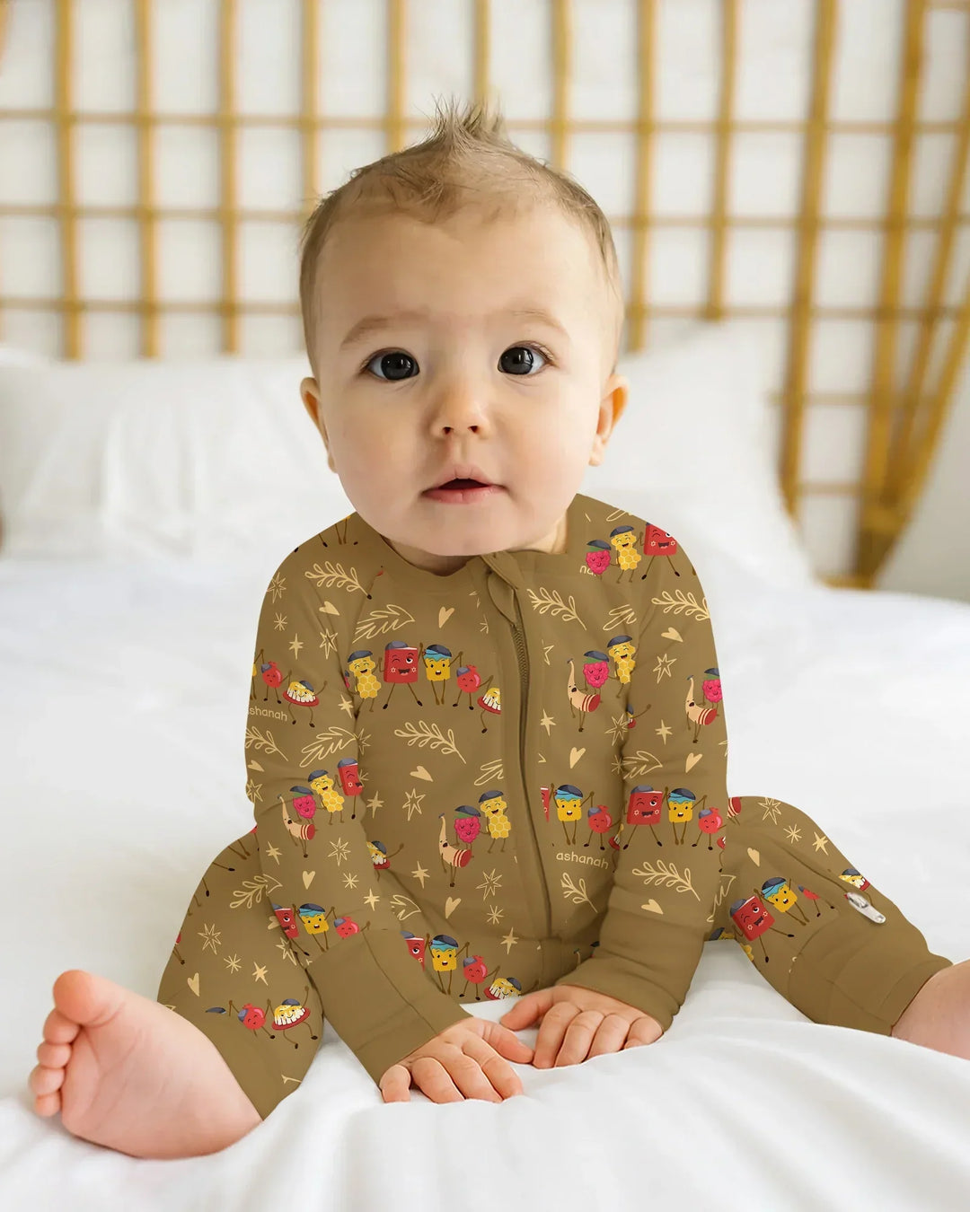 Gerippte Babykleidung mit individuellem Foto - Weich &amp; Skizzenhaft