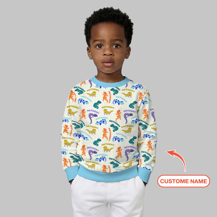 Custom Name Little Salamander Crewneck Sweatshirt
