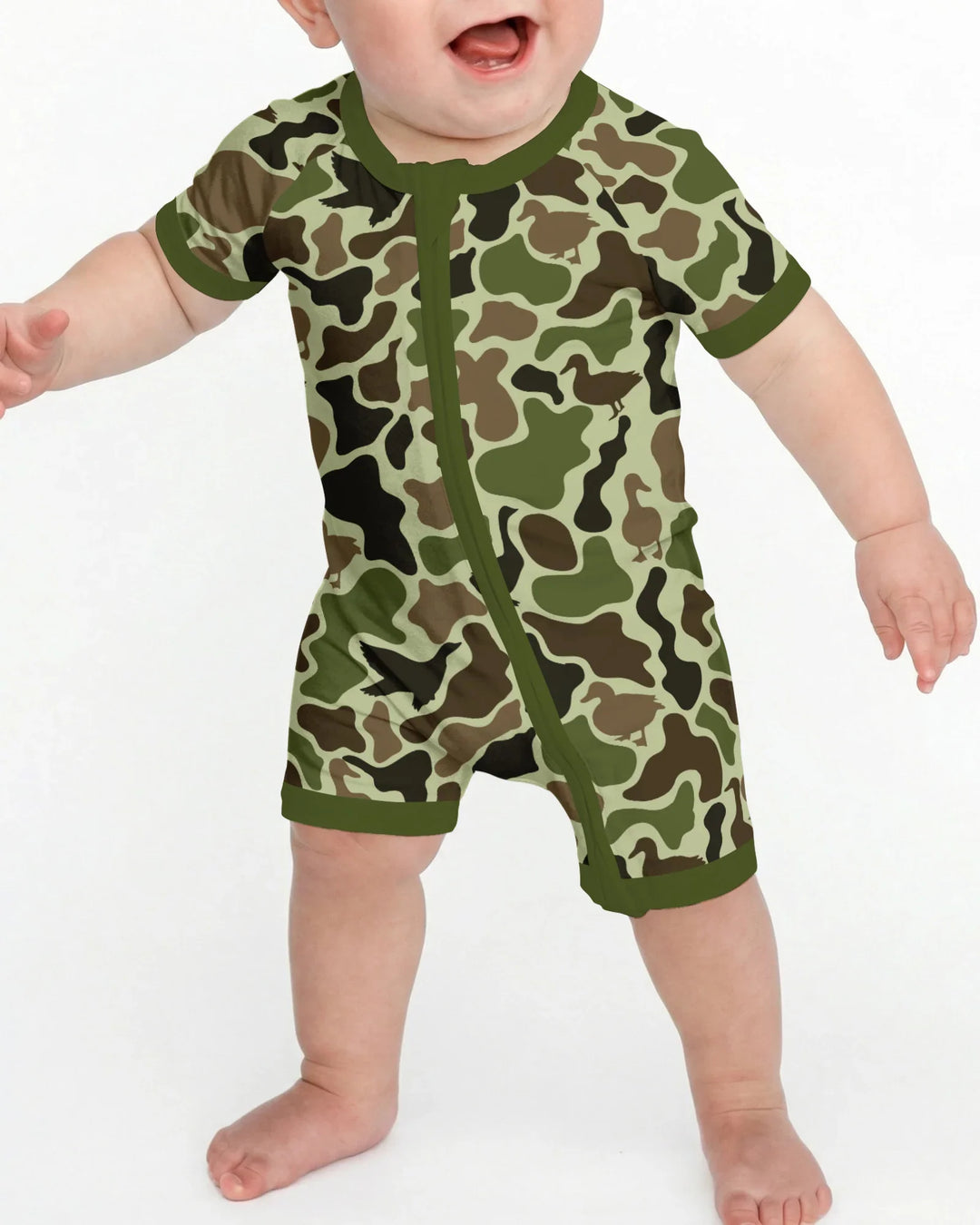 Zippy de bambú corto de camuflaje de caza de pato real