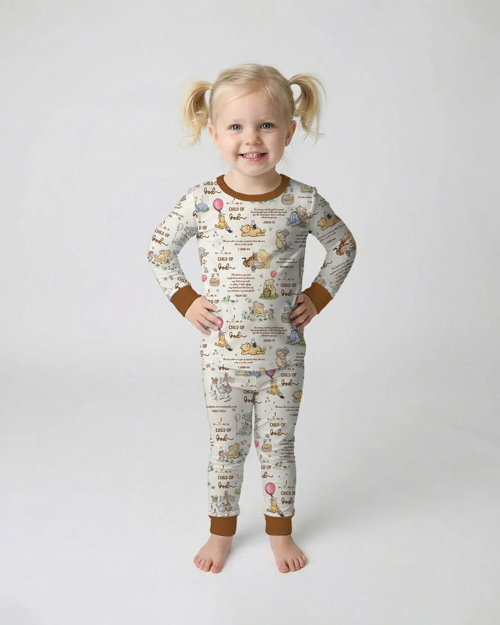 Child of God Whimsy Woodland Two Piece Long Sleeve Pajama Set