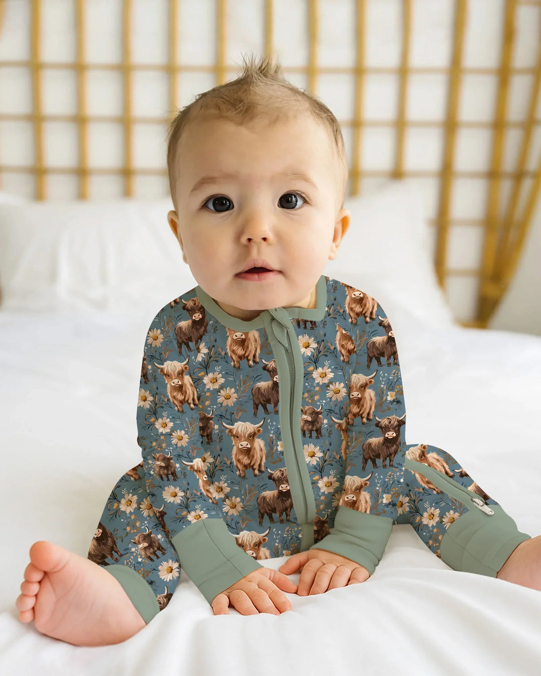 Gerippte Babykleidung mit individuellem Foto - Weich &amp; Skizzenhaft
