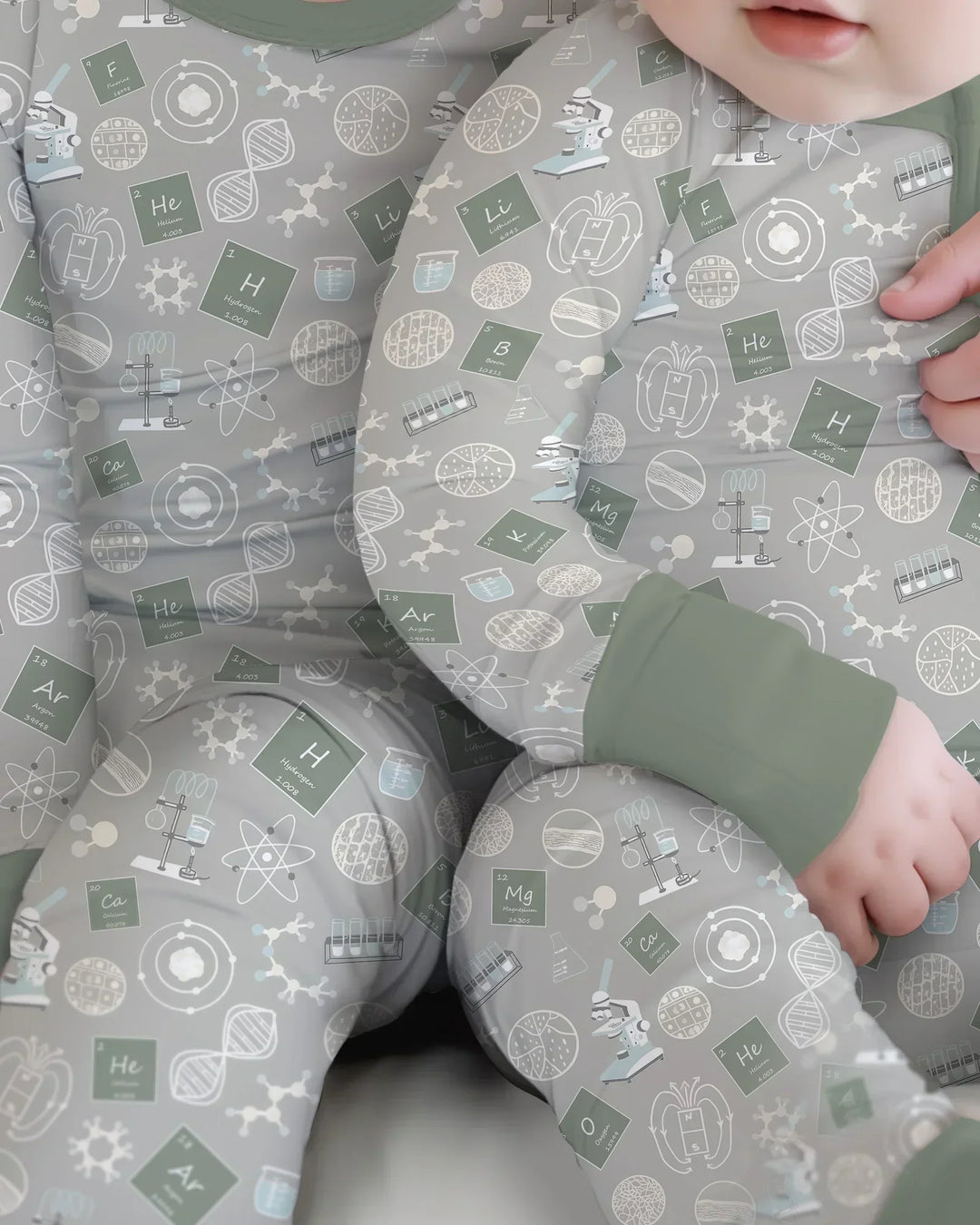 Gerippte Babykleidung mit individuellem Foto - Weich &amp; Skizzenhaft
