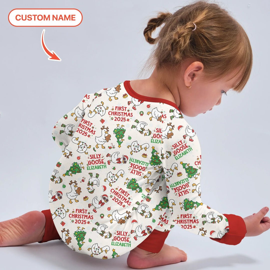 Custom Name "Silly Goose" Convertible Zippy (Red) , Custom Name "Silly Goose" Convertible Zippy (Red) - 0-3M