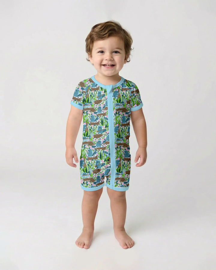 Little Dam Builders Shorty con cremallera de bambú