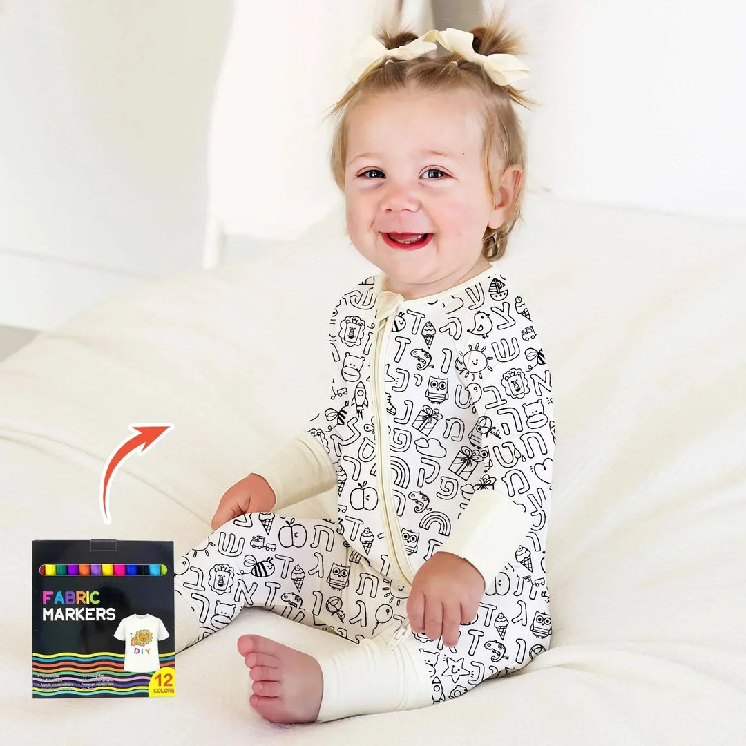 Gerippte Babykleidung mit individuellem Foto - Weich &amp; Skizzenhaft