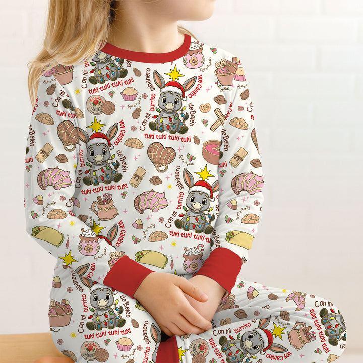Feliz Navidad Two Piece Long Sleeve Pajama Set , Feliz Navidad Two Piece Long Sleeve Pajama Set - 12-18M