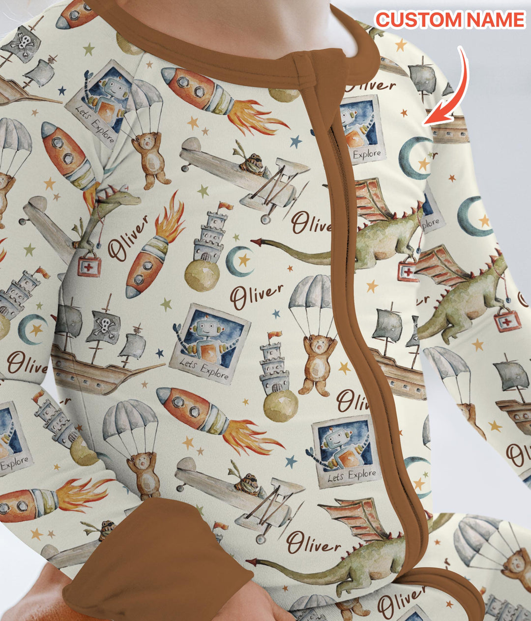 Adventure Dreams Custom Name Convertible Zippy