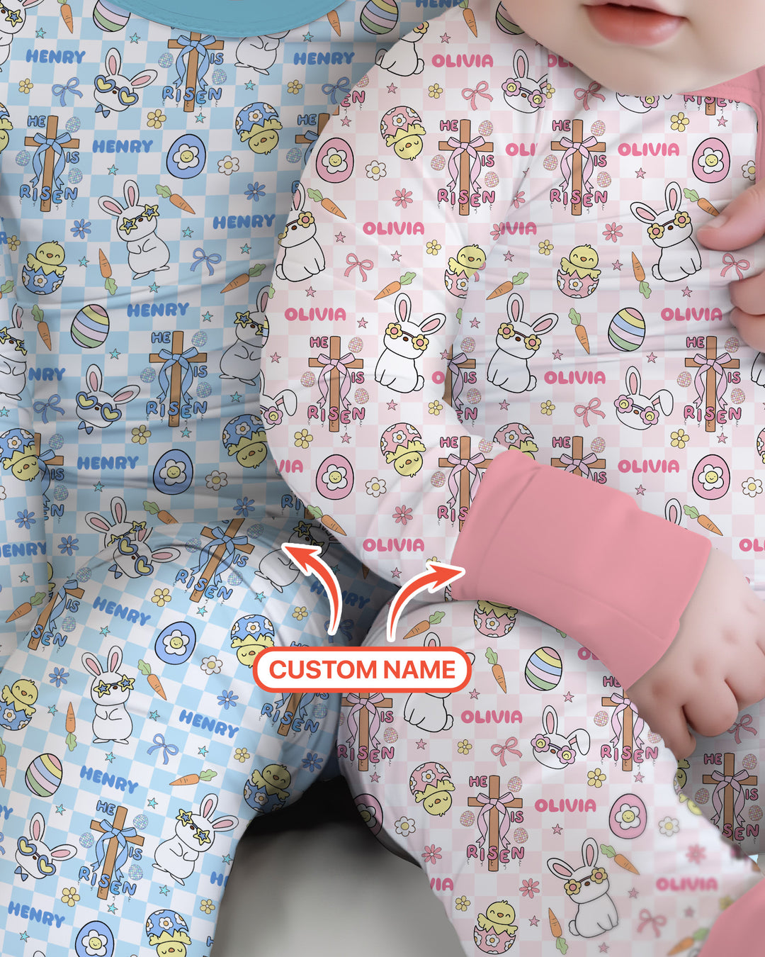 Custom Name Retro Easter Convertible Zippy