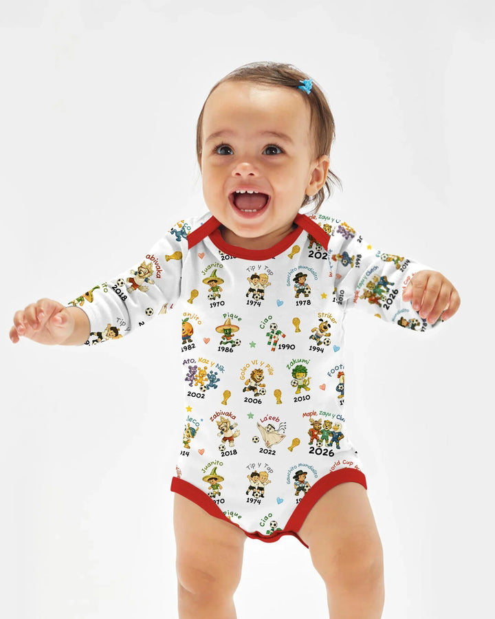 Soccer cup Mascots Bamboo Bodysuit