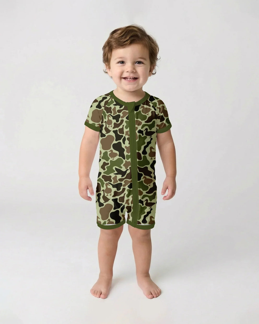 Zippy de bambú corto de camuflaje de caza de pato real