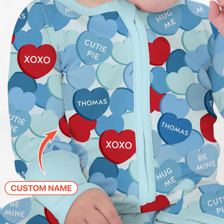 Valentine Candy Crush Family Matching Convertible Zippy