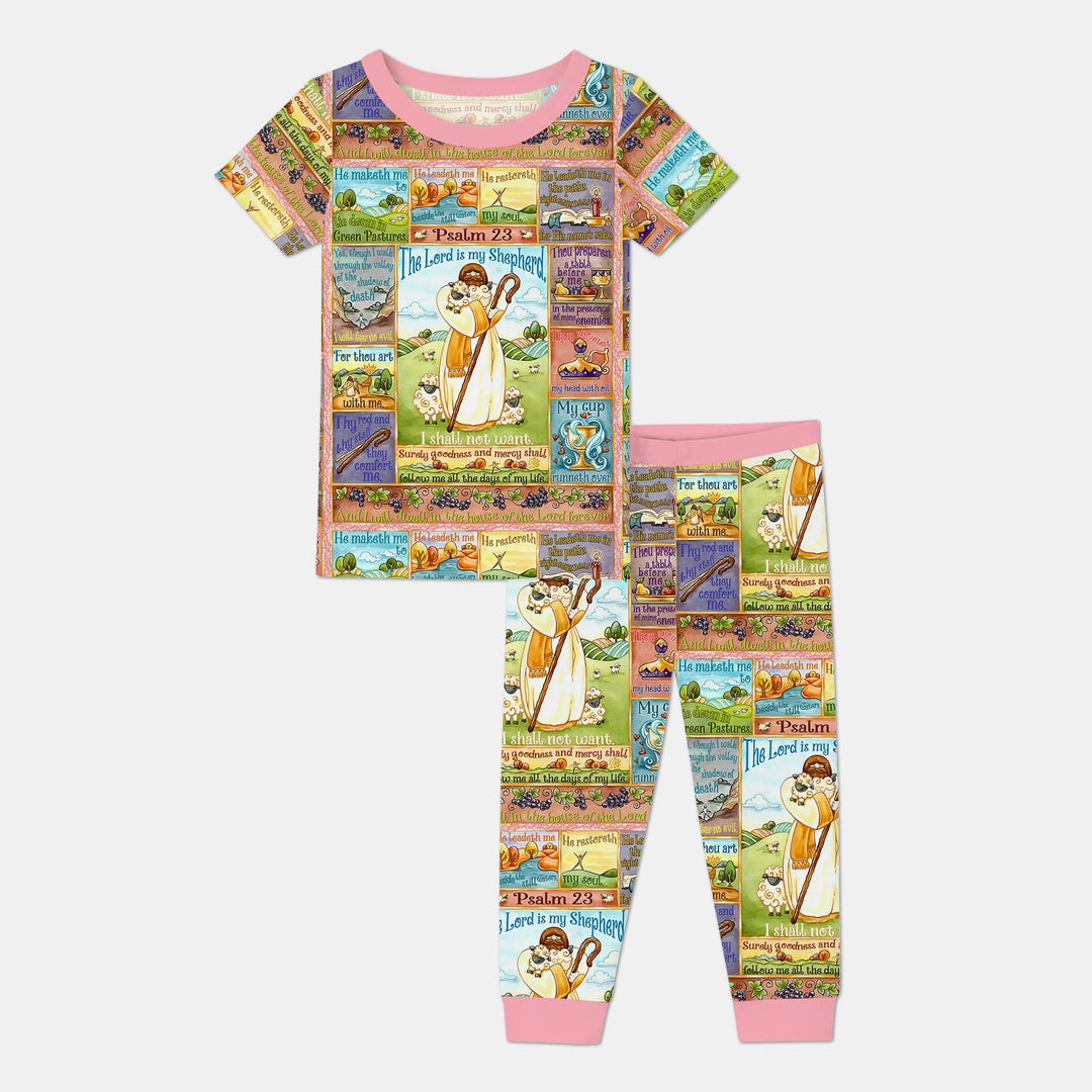 Zweiteiliges, kurzärmliges Pyjama-Set mit Marienkäfern