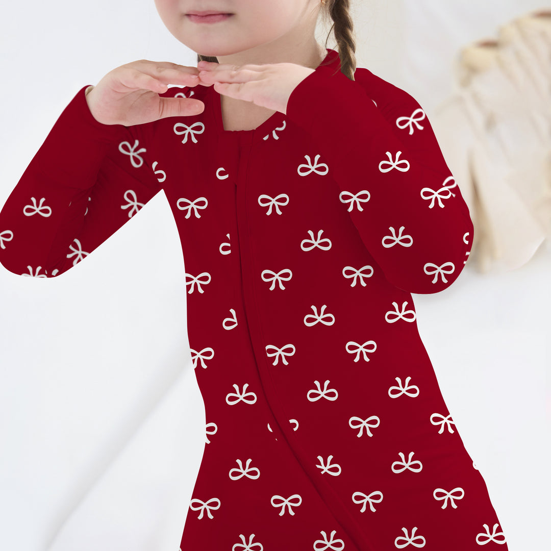 Christmas Cute Bows Convertible Zippy
