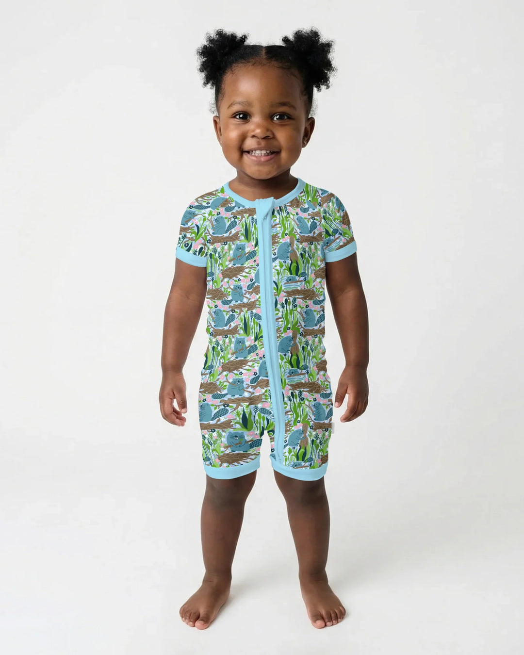 Little Dam Builders Shorty con cremallera de bambú