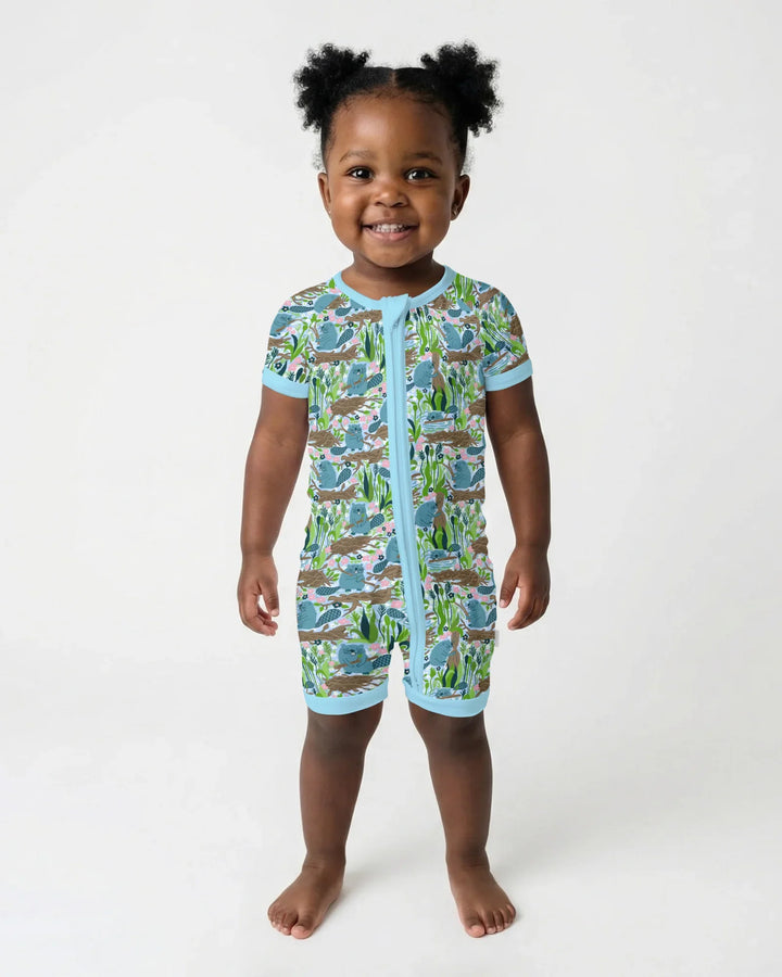 Little Dam Builders Shorty con cremallera de bambú
