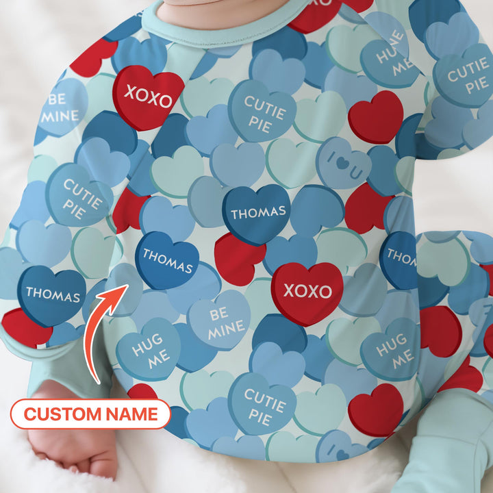 Valentine Candy Crush Family Matching Convertible Zippy